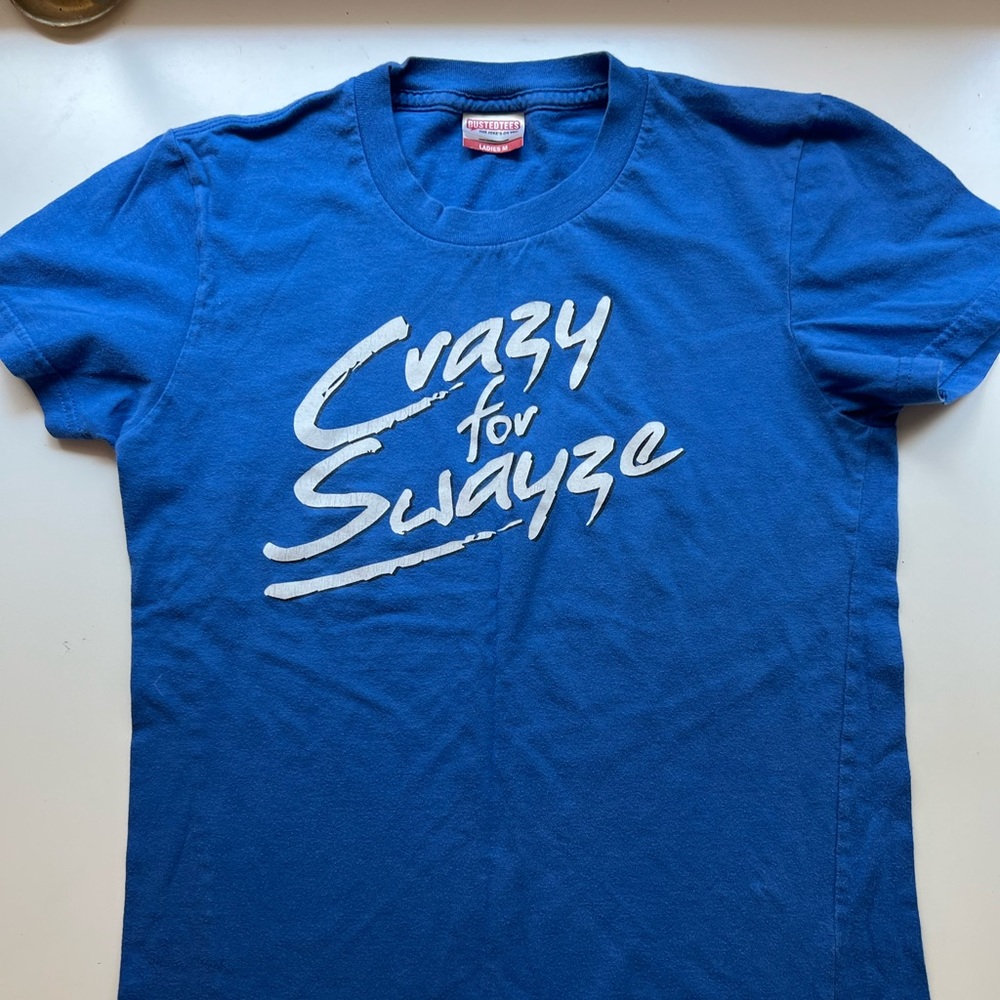 Crazy for Swayze cotton t-shirt